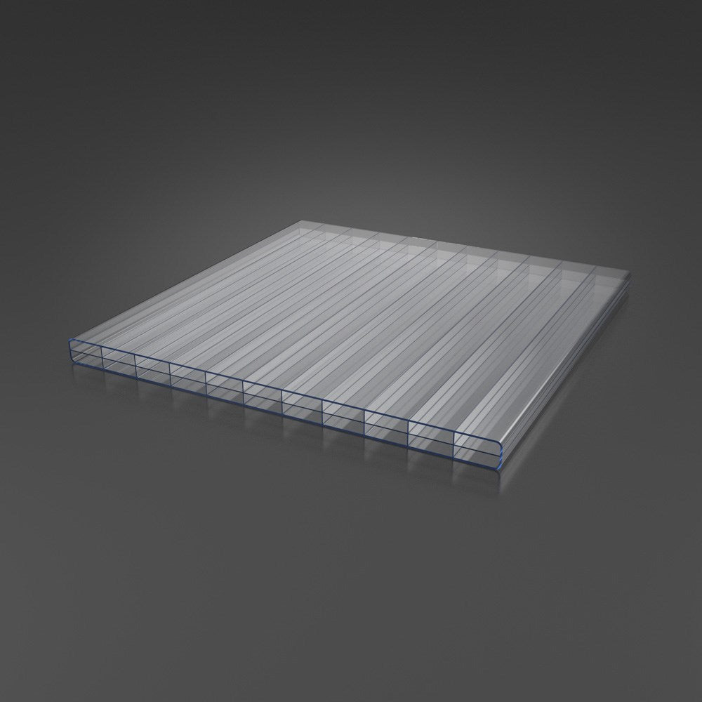 Doppelstegplatten 16mm Polycarbonat 3-Fach Struktur klar/farblos - weitere Ansicht | Hochwertige Hohlkammerplatte