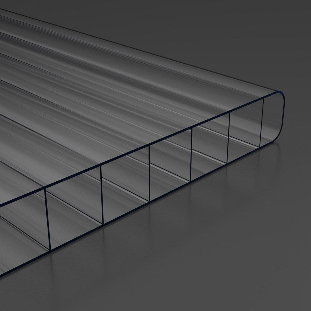 Doppelstegplatten 10mm Polycarbonat klar/farblos - weitere Ansicht | Hochwertige Hohlkammerplatte