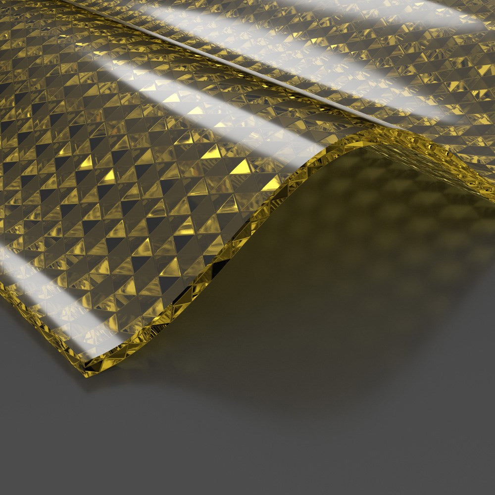 Acryl Wellplatten 3mm Wabenstruktur Sinus 76/18 bronze - weitere Ansicht | Lichtdurchlässige Wellplatte