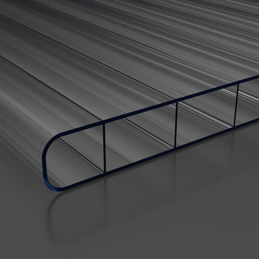 Doppelstegplatten 6mm Polycarbonat klar/farblos - Hauptbild | Hochwertige Hohlkammerplatte