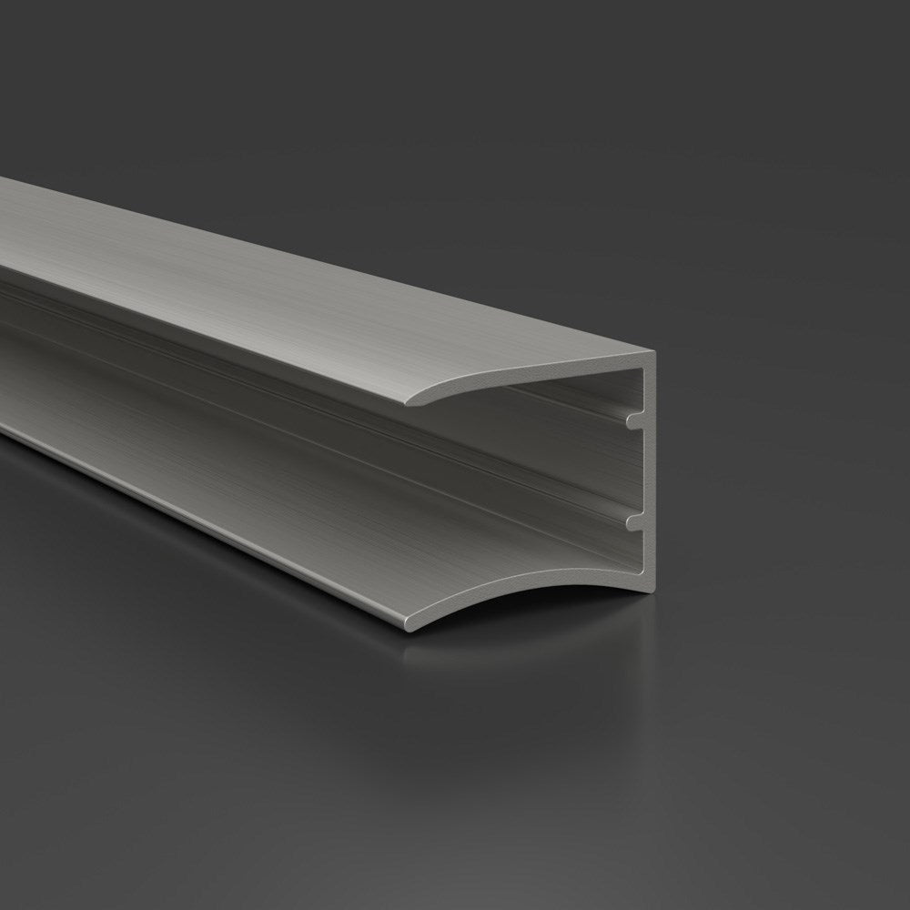 U-Profil Abschlussprofil Premium Alu pressblank für 16mm Stegplatten mit Tropfkante - Detailansicht | Hochwertige Hohlkammerplatte