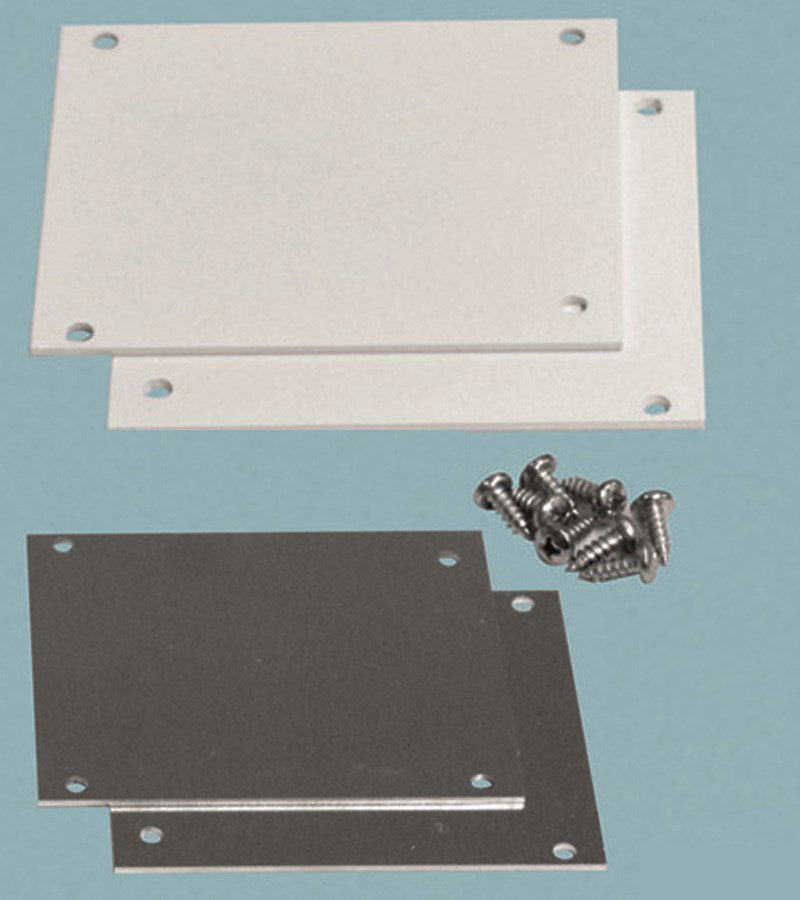 Rinnenendkappenset Alu 90mm inkl. 2 Kappen und 8 Schrauben - Hauptbild