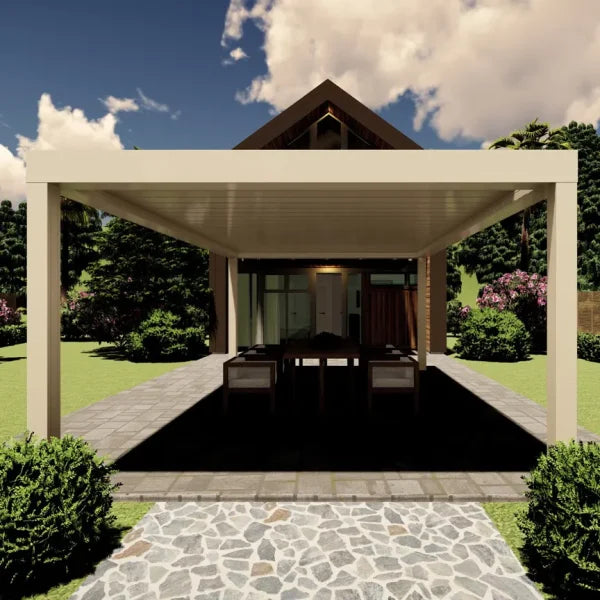 Bioklimatische Pergola mit kippbaren Dachlamellen - Bild 5 | Hochwertige Aluminium-Pergola für Garten und Terrasse