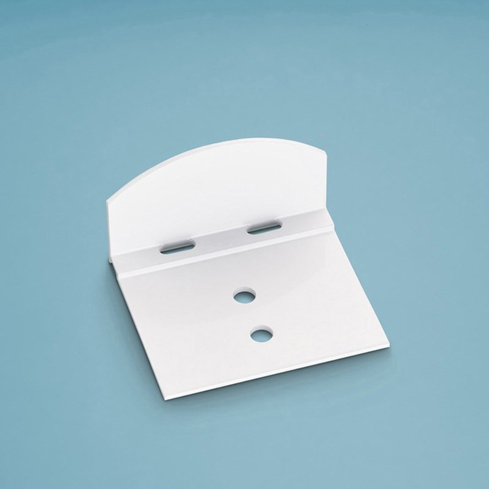 Abrutsch – und Haltewinkel Aluminium weiß für 16mm - 25mm Stegplatten