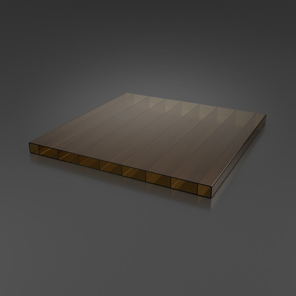 Doppelstegplatten 16mm Acrylglas bronze - weitere Ansicht | Glassystem für Außenbereich