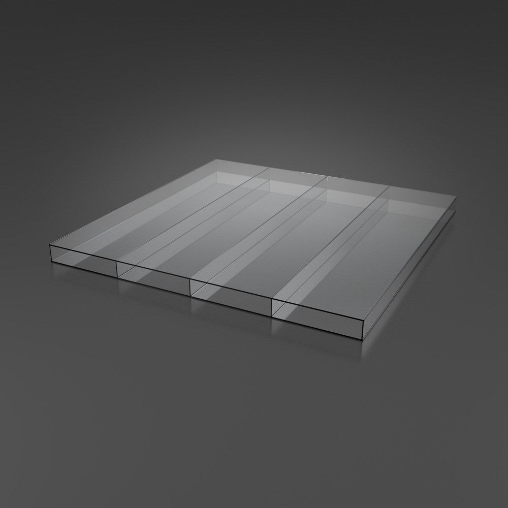 Doppelstegplatten 16/64mm Acrylglas Luxline klar/farblos - Detailansicht | Glassystem für Außenbereich