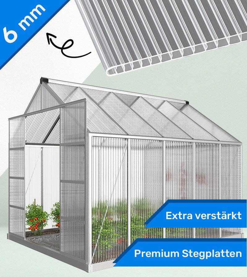 Gewächshaus Platten - Hohlkammerplatten 6mm - weitere Ansicht