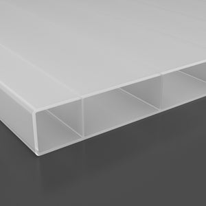 Doppelstegplatten 16mm Acrylglas opal/weiß