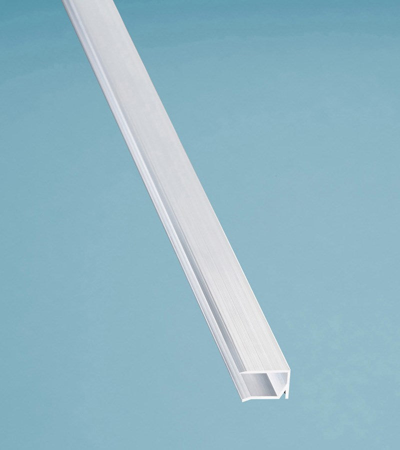 U-Profil Abschlussprofil Premium Alu pressblank für 10mm Stegplatten mit Tropfkante - Detailansicht | Hochwertige Hohlkammerplatte