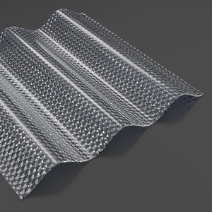 Acryl Wellplatten 3mm Wabenstruktur Sinus 76/18 klar