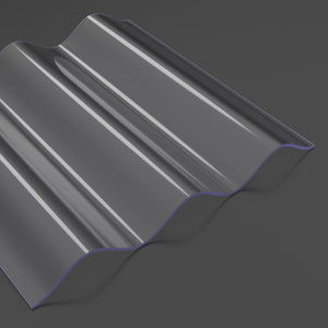 Acryl Wellplatten 1,5mm Sinus 76/18 glasklar