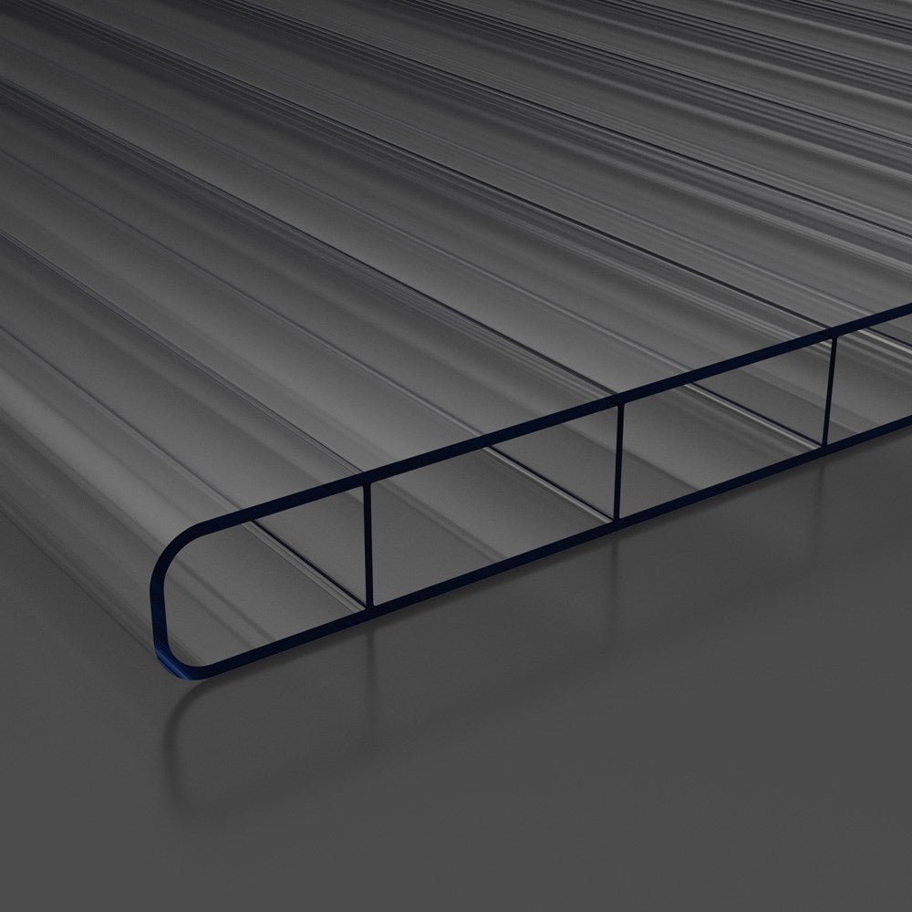 Doppelstegplatten 4 mm Polycarbonat klar/farblos - Hauptbild | Hochwertige Hohlkammerplatte