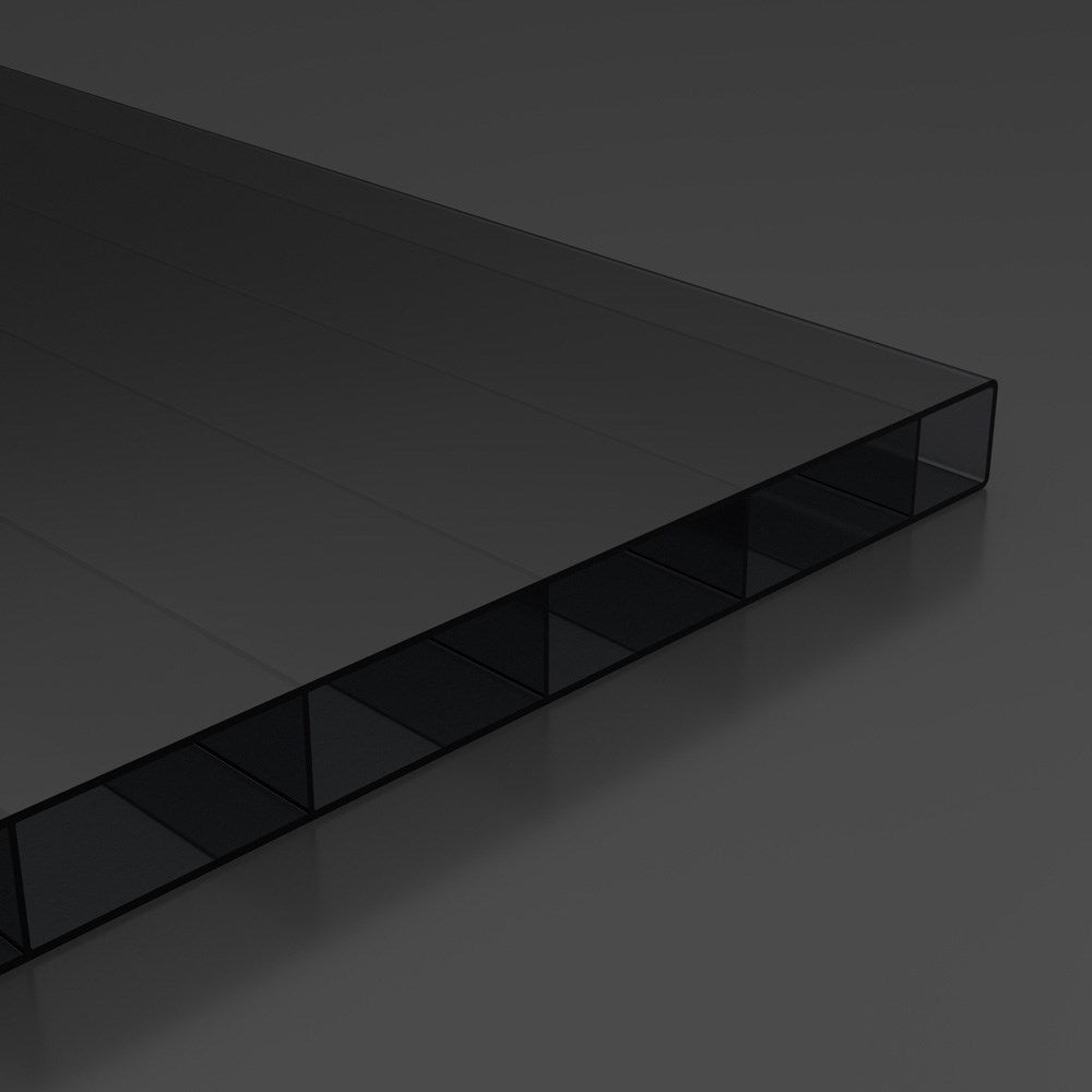 Doppelstegplatten 16mm Polycarbonat esthetics graphit - Detailansicht | Hochwertige Hohlkammerplatte