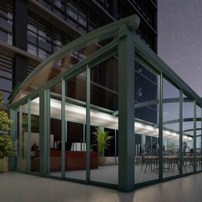 Alba Einziehbare Aluminium-Pergolen - Detailansicht