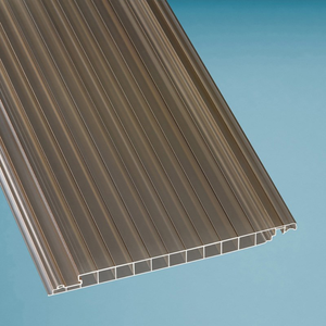 Hohlkammerpaneele 16mm Polycarbonat bronze