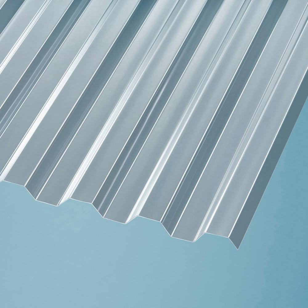 Wellplatten Polycarbonat 0,8 mm Trapez 76/18 klar/farblos