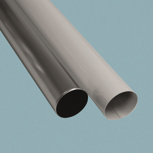 Fallrohr Alu silber pressblank - weiß