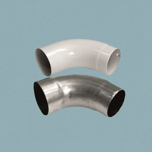 Rohrbogen 72° Alu pressblank - weiß