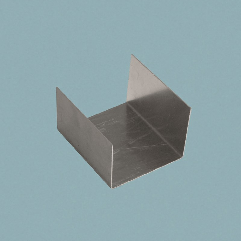 Rinnenverbinder Alu silber pressblank