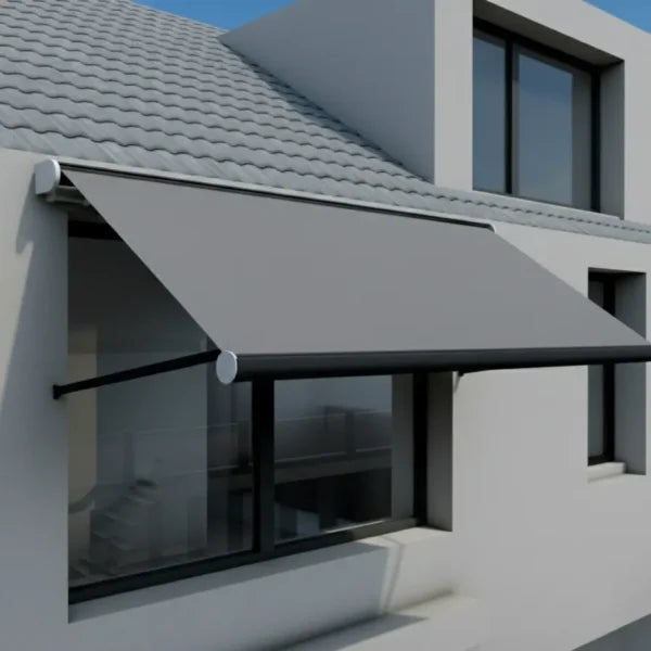 Wintent Fenster-Markisensysteme nur mit Automatikoption - Anwendungsbeispiel | Sonnenschutz-Markise für Terrasse und Balkon