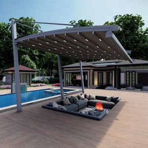 Ruler An die Stahl Aluminium-Pergolen montiert