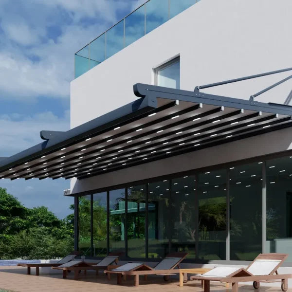 Brave An die Wand montierte Aluminium-Pergolen - Hauptbild