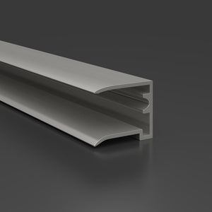 U-Profil Abschlussprofil Premium Alu pressblank für 16mm Stegplatten ohne Tropfkante