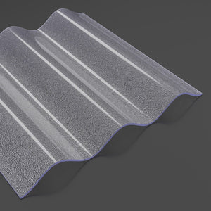 Acryl Wellplatten 3mm C-Struktur Sinus 76/18 klar/farblos
