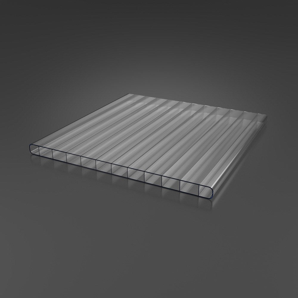 Doppelstegplatten 6mm Polycarbonat klar/farblos - Detailansicht | Hochwertige Hohlkammerplatte
