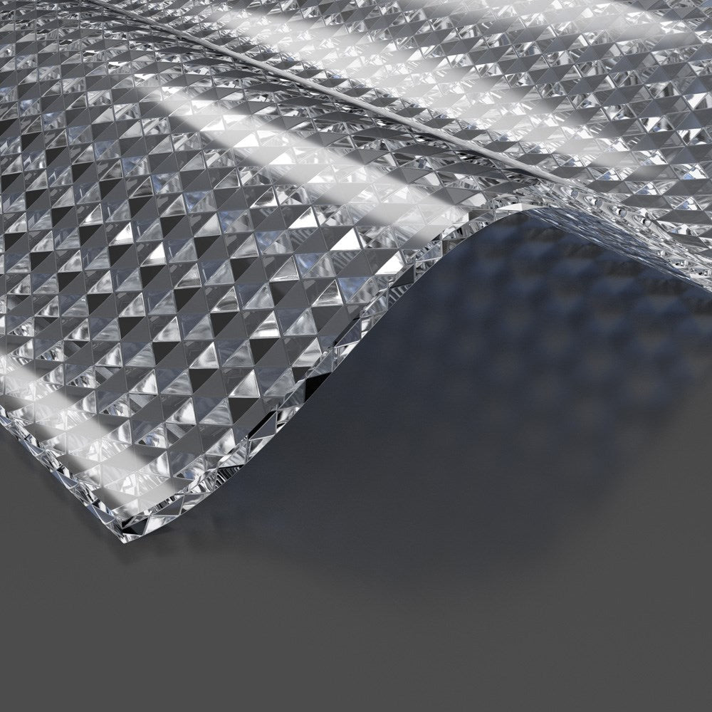 Acryl Wellplatten 3mm Wabenstruktur Sinus 76/18 klar - weitere Ansicht | Lichtdurchlässige Wellplatte