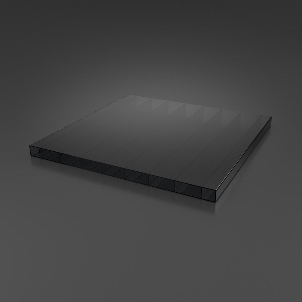 Doppelstegplatten 16mm Polycarbonat esthetics graphit - weitere Ansicht | Hochwertige Hohlkammerplatte