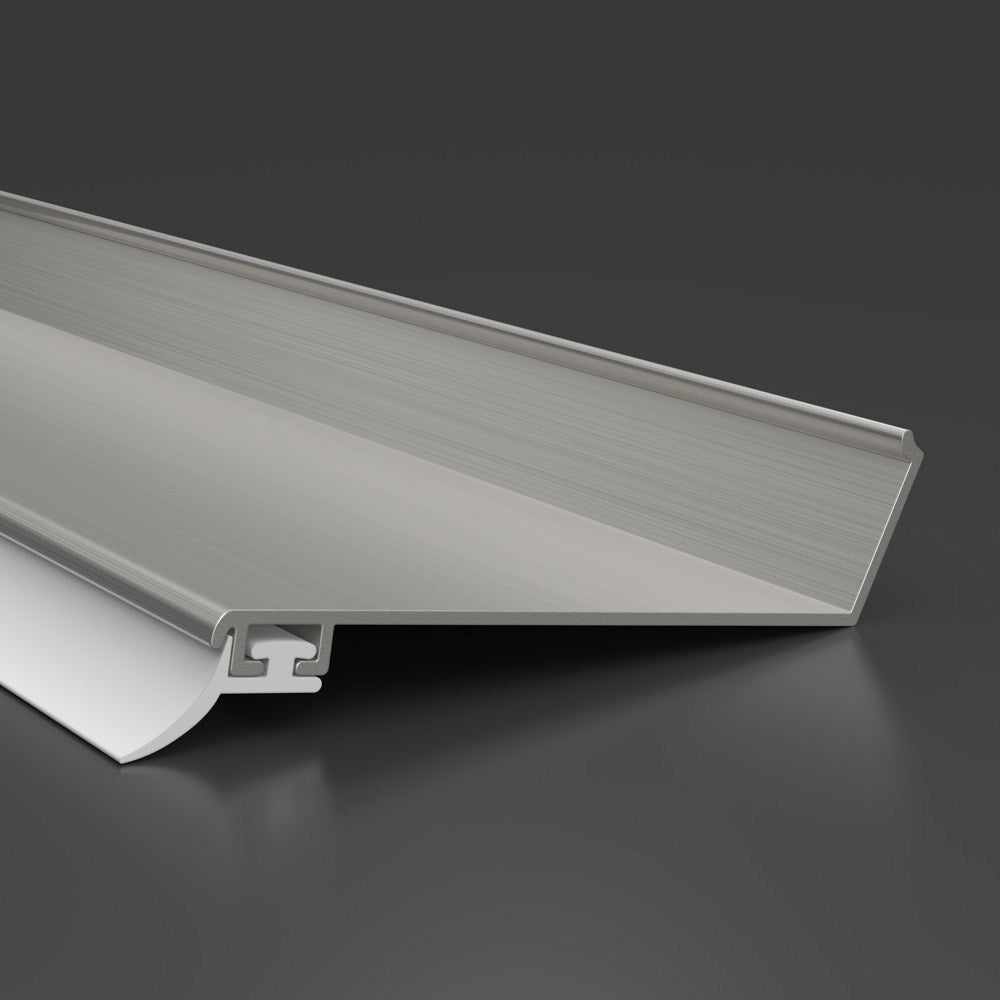 Wandanschlußprofil Premium Alu-pressblank inkl. hellgrauer Dichtlippe - Hauptbild
