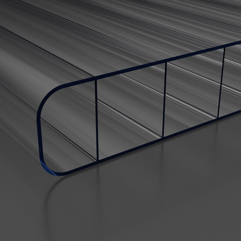 Doppelstegplatten 10mm Polycarbonat klar/farblos - Hauptbild | Hochwertige Hohlkammerplatte