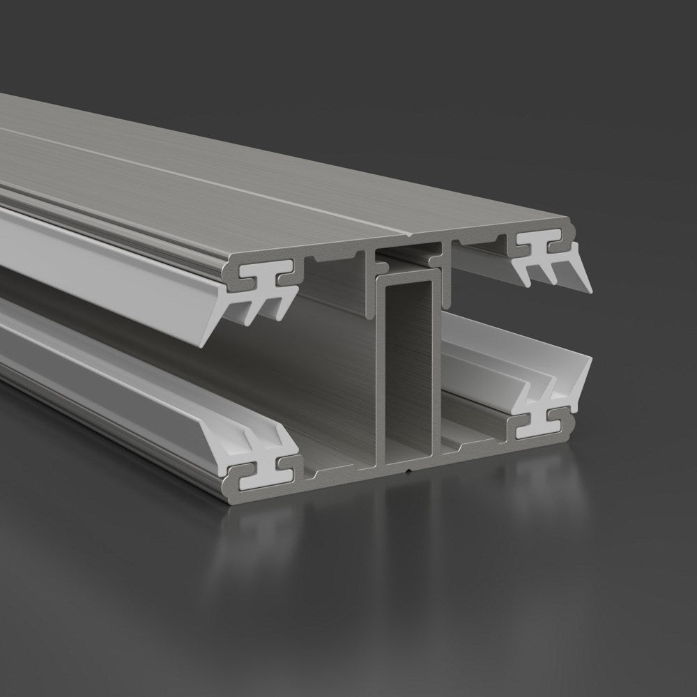 Mittelprofil Alu-Alu Premium 60mm breit – für 16mm Stegplatten - Detailansicht | Hochwertige Hohlkammerplatte